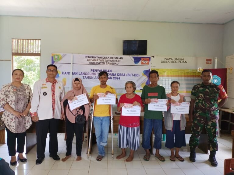 Pemerintah Desa Beginjan Salurkan Bantuan Langsung Tunai Dana Desa untuk 27 KPM