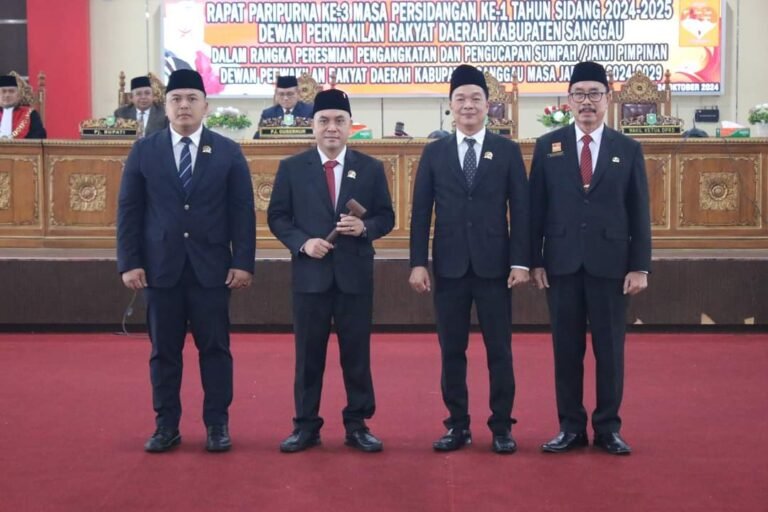 Pemberitahuan: Rapat Paripurna Pengambilan Sumpah/Janji Pimpinan DPRD Kabupaten Sanggau Periode 2024-2029