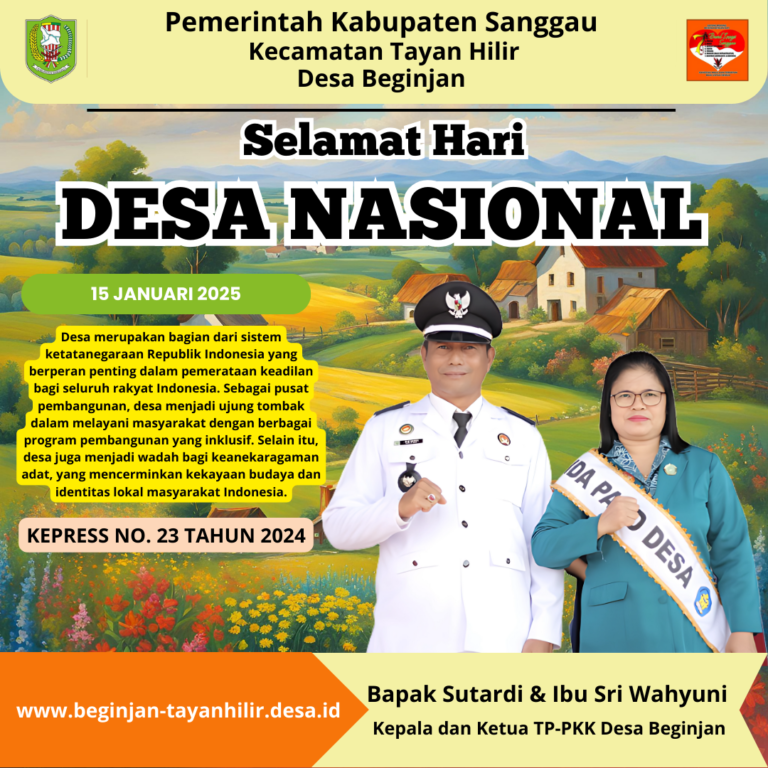 Kepala Desa se-Kabupaten Sanggau Ucapkan Selamat Hari Desa Perdana