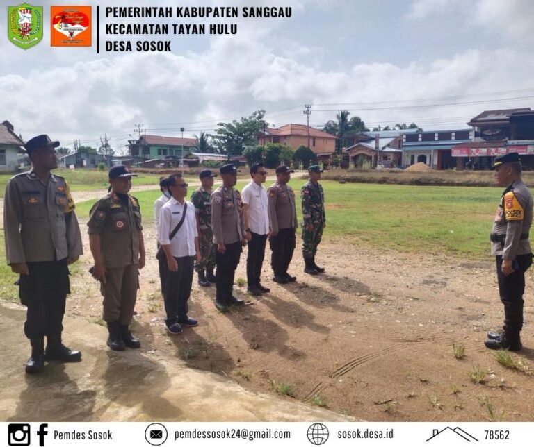 Pemerintah Desa Sosok Ikuti Monitoring Terpadu Jelang Idul Fitri 1446 H