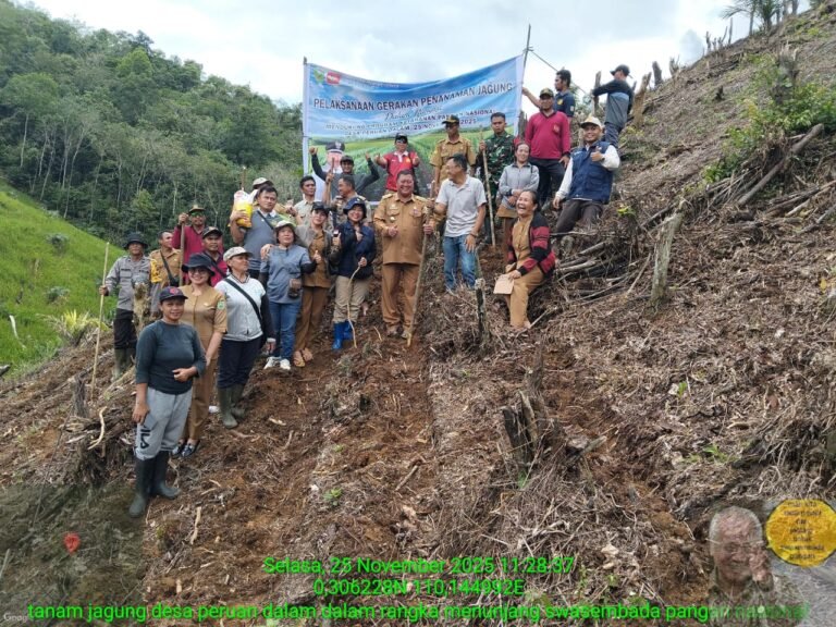 Kepala Desa Peruan Dalam Apresiasi Antusiasme Warga pada Kegiatan Tanam Jagung Perdana