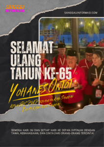 Kode Alam Kebahagiaan Warnai Ultah ke-65 Ketua DPC PDI Perjuangan Sanggau
