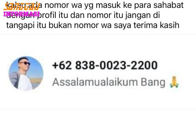 Kepala Desa Beginjan Imbau Warga Waspada Nomor WhatsApp Mengatasnamakan Dirinya