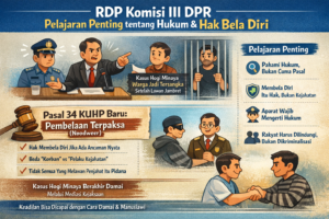 RDP Komisi III: Pelajaran Penting tentang Hukum dan Hak Bela Diri