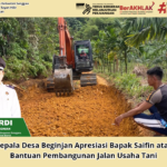 Kepala Desa Beginjan Apresiasi Bapak Saifin atas Bantuan Pembangunan Jalan Usaha Tani