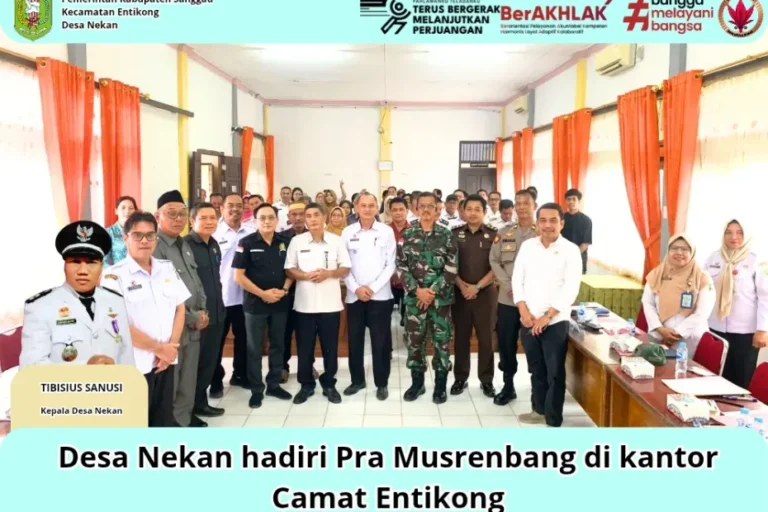 Kepala Desa Nekan Hadiri Musrenbang Tingkat Kecamatan Entikong